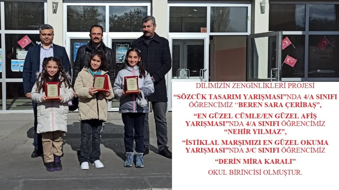 BAŞARILI ÖĞRENCİLERİMİZ ÖDÜLLERİNİ ALDILAR